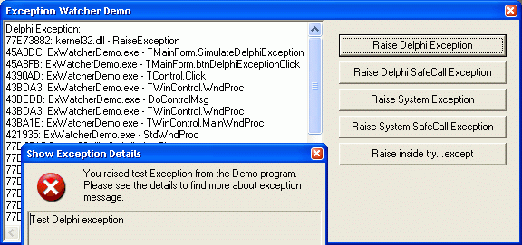Delphi - External exception C0000006 - Stack Overflow