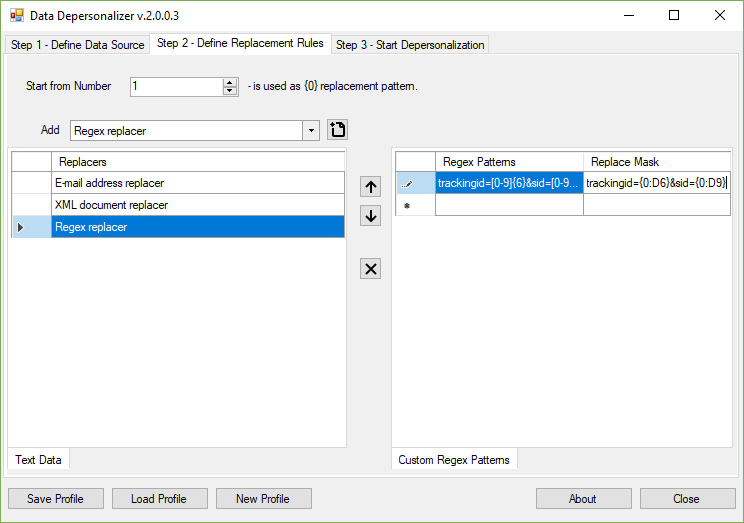 Define Custom Regular Expressions